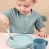Coffret Repas 3 Pièces DONE BY DEER Peekaboo Deer Friends En Silicone Bleu – Done By Deer 20