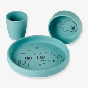 Coffret Repas 3 Pièces DONE BY DEER Sea Friends En Silicone Bleu – Done By Deer 14