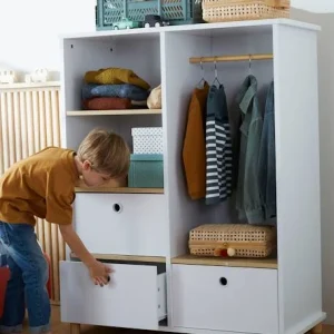 Petit Dressing LIGNE PTILOU Blanc/bois – Vertbaudet 15